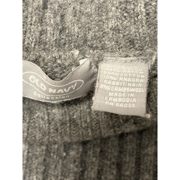 Old Navy Collection Junior Girls Gray Sweater Size Large Gifts Preppy Minimalist - Picture 5 of 7